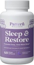 Wzór Wellness Sleep + Suplement Przywracania - Promotes Deep, Slow- Wave Sleep - Wsparcie nastrojów i stresu - Pure Vegan Health - 60 Kapsułki Non-GMO
