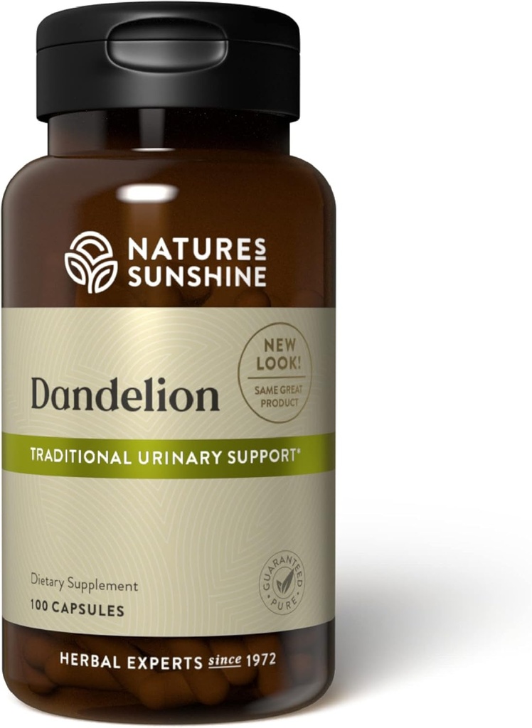 Nature 's Sunshine Dandelion, 100 Kapsułki, Potężne Herb wspiera trawienie, Nurkuje Wątroba, i zapewnia wsparcie układu moczowego
