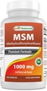 Best Naturals MSM 1000 mg 180 kapsułki