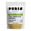 PURIS Organic Pea Protein Crisps, Certified Organic Pea Protein Isolate, Keto Protein Crunch, Made 100% w USA, Non-GMO, Gluten Free, No Sugar, No Soy, 18g Protein, 7g Carbs, Unflavored