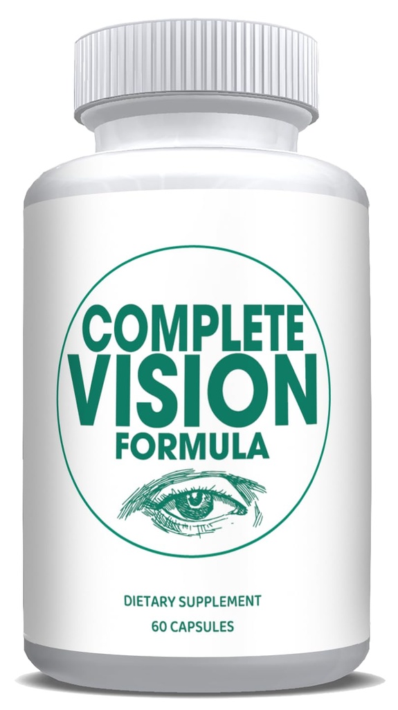 Pure Eye Health Witamina & Suplementy mineralne dla dorosłych 124; # 1 Kompletne badania Vision Formula w / Bilberry, Luteina, Zeaksantyna, Lycopene, Resveratrol Between 124; Wspiera szczelność oczu, suchość oczu 60 Kapsułki