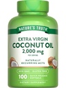 Nature 's Truth Coconut Oil Supplement Agregat 124; 100 Softgels Agregat 124; Natural Occurring MCTs Agregates 124; Non- GMO & Gluten Free