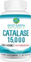 Best Earth Naturals Catalase Supplement 15.000 - Supplements for Strong Hair - 60 Kapsułek (60- Day Supply)