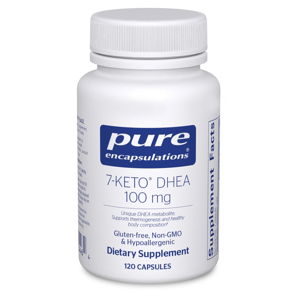 Pure Encapsulations 7- Keto DHEA 100 mg XI124; Unique DHEA Metabolite Supplement to Support Termogenesis and Healthy Body Composition * XI124; 120 kapsułki