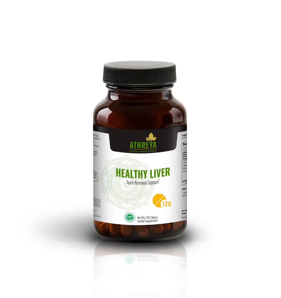 Athreya Herbs Zdrowe tabletki wątrobowe 124; 120 Tabletki 124; Ayurvedic Herbal Mieszanka wspomaga Toxin Usuwanie 124; Wspomaga opiekę wątroby 124; Utrzymywanie immunologicznego 124; Wegan, Non-GMO 124; 30 Day Supply