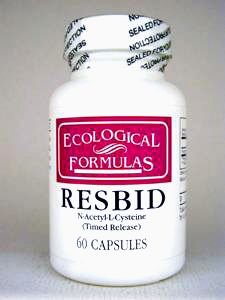 Ekologiczne wzory - Resbid N- Ace- L- Cys (Timed Rel) 60 kapsli