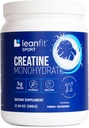 LeanFit Sport CREATINE MONOHYDRATE Proszek, Nieflawowany - Informowany wybór Certified, Mikronized & Pharmaceutical Grade Creatyne, Gluten- Free, Wegan - 5g Creatyne Per Serving, 100 Sług, 17.64oz Tub