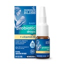 Błyskawiczne probiotyki mamusi + krople witaminy D, Wspomaga zdrowie i działanie immunologiczne *, 400IU Witamina D, Wspomaga rozwój kości *, Noworodki +, Flavorless, 0,34 Fl Oz (30 Sług)