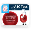 Dr. Boz - Hemoglobina A1C Home Test Kit - Zestaw do pobierania krwi z wynikami laboratoryjnymi - Poziom cukru krwi & hbA1c - Lancety, Bandaże, Wycieraczki alkoholowe, Koperta - Made in USA - Cukrzyca Opieka & Samo Opieka