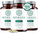 Qualia NAD Supplement - Clinically Proven to Boost NAD + do 67%. Zoptymalizowane starzenie, energia, koncentracja. Elite NAD + Składniki booster: Nikotynamid Ribozyd (NIAGEN,) Niacyna, Niacynamid (3 miesięczne dostawy)