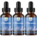 Nature Craft High Absorption L- Theanine Liquid Drops - Nootropic Focus Supplement with L Theanine 200mg Per Serving and Rumomile Extract - Suplement dla dorosłych i dzieci Relaks i Focus - 6oz