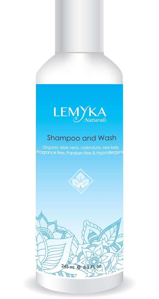 Eczema Szampon, Ułatwienie zaczerwienienia twarzy Mycie, do skóry różowatej, skóry głowy, czapka kołysanka, łupież, wrażliwa skóra, hipoalergiczne, bezsiarkowe, wolne od zapachu, 8.3oz