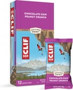 Bary klifowe - Bary energetyczne - Czekoladowy Chip Peanut Crunch - Wykonane z Owies organiczny - roślinna żywność - Wegetarianin - Kosher (2.4 Ounce Protein Bars, 12 Count)