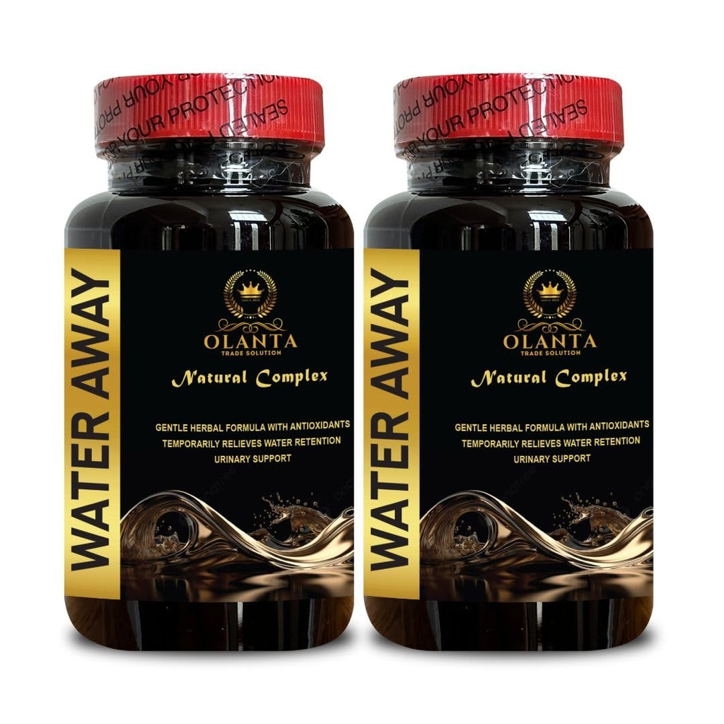 Generic Natural Water Away Pills - Water Away Pills Maksymalna siła, Szybkie działanie Bloating Relief, Water Pills Vitamin, Immune Support, Water Pills Cafeline Free - 2 Butelki