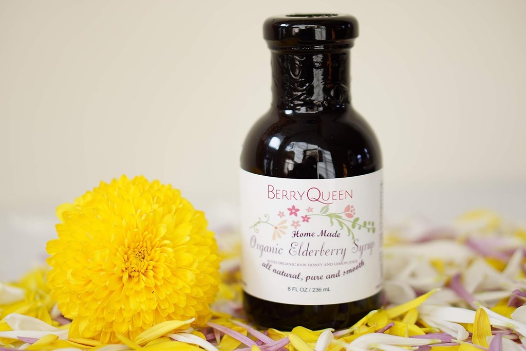 Original Organic Elderberry Syrup - Pure Natural - Immunity Boost - Herbal Supplement - Easy as Juice Loved by Kids and Adults - 8 oz