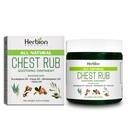 HERBION Naturals Chest Rub - Pomazanie kojące Vapors dla dorosłych i dzieci 2 + - Relieves Cough, Cold, Nasal & Chest Congestion - Redukuje mięśnie i wspólne ache (3.53 Oz (Opakowanie 1)