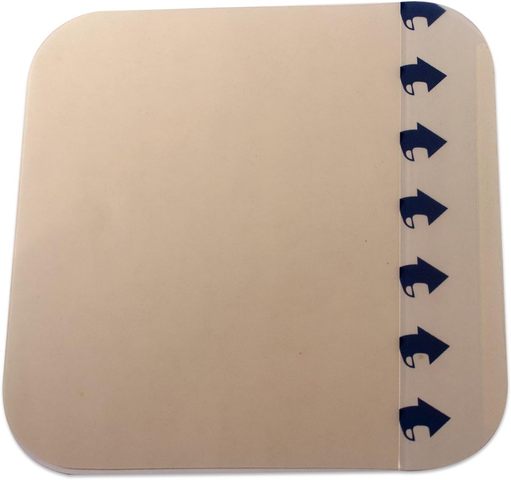 Dynarex DynaDerm Hydrocolloid Dressings, Sterile Moist Bandages for Wounds, 6" x 6," Extra Thin & Latex-Free, Ships in Peel-Down Patches, 1 Box of 5 Dressings
