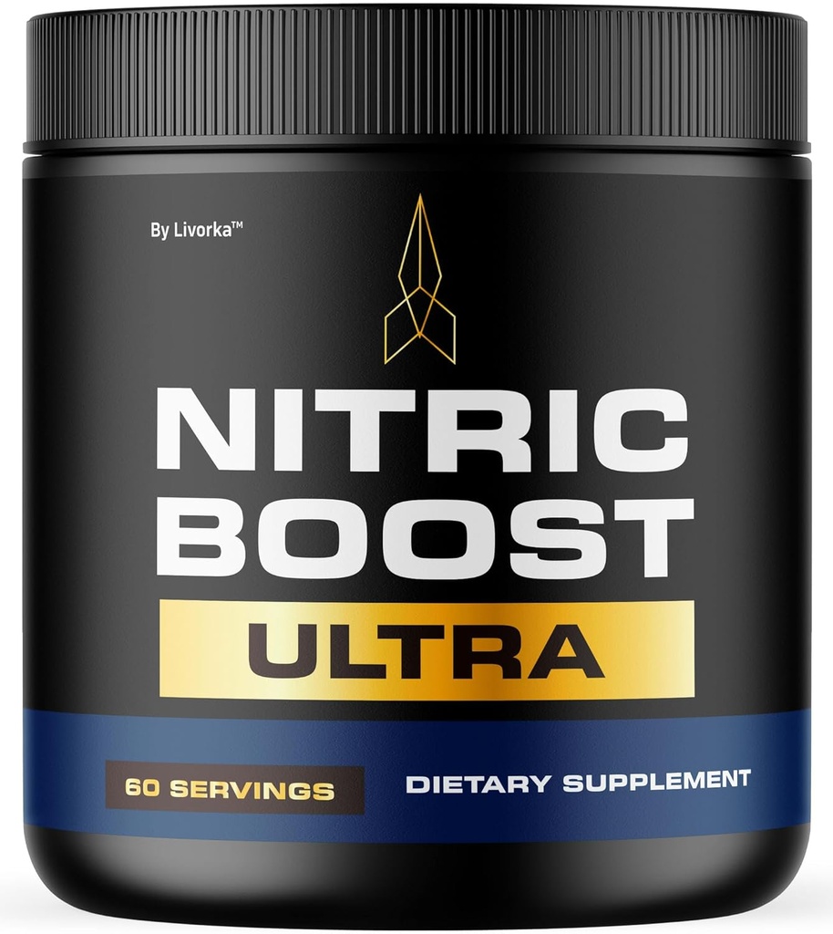 LIVORKA Nitric Boost - Nitric Boost Ultra Purple Powder for Men, NitriBoostUltra Powder, Boost Energy and Support Active Lifestyles, 60 Służenie za 1 miesiąc