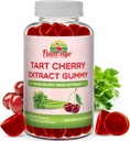 Tart Cherry Gummies (2000mg) z Selery Extract (400mg) - Sen i Joint- Tart Cherry Extract Alternatywnie do Tart Cherry Juice Concentrat, Kapsułki lub proszki - 60 Count