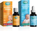 Kolief Immune Support Bundle zawiera witaminę D 3 Dropy 124; Liquid Vit D3 Suplement dla niemowląt od urodzenia 124; 0,67 Fl Oz Witamina C Krople dla niemowląt 124; Wiek niemowląt + 1 Wiek 124; 600 Krople