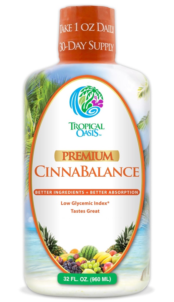 Cynabalans - suplement cynamonowy w / Cynamon Bark, Aloe Vera, Ginger Root, Zielona herbata i przeciwutleniacze - 32 oz, 32 porcje
