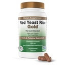 Wykonane z 600 mg organicznego czerwonego ryżu Yeast - IP6 International - 120 Kapsułki wegetariańskie