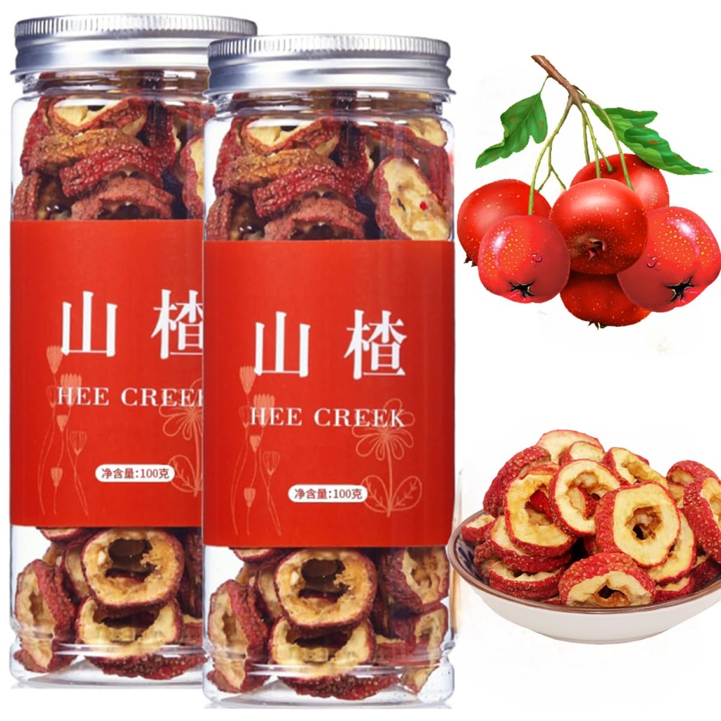 Hee Creek hawthorn jagodowa herbata melonowa beznasienne suszone Hawthorn plastry 7.06oz / 200g Suszone Hawthorn plastry, herbata Infusion, naturalnie suszone Berry plastry, melonowe