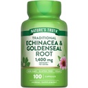 Nature 's Truth Echinacea Goldenseal Kapsułki 124; 1400mg 124; 100 Hrabia 124; Wegan, Non-GMO & Gluten Free Supplement Agregat 124; Herbal Support Complex