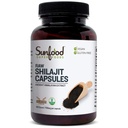 Sunfood Superfoods Shilajit kapsułki - Czysta Shilajit Resin dla kobiet i mężczyzn, starożytny Himalayan Extract z kwasem Fulvic, Minerały, Shilajit proszkowe tabletki - 90 kapsułki
