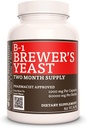 Remedy’s Nutrition Vitamin B-1 with Brewers Yeast | 1,000 mg, 60 Vegan Capsules Dietary Supplement | Two Month Supply