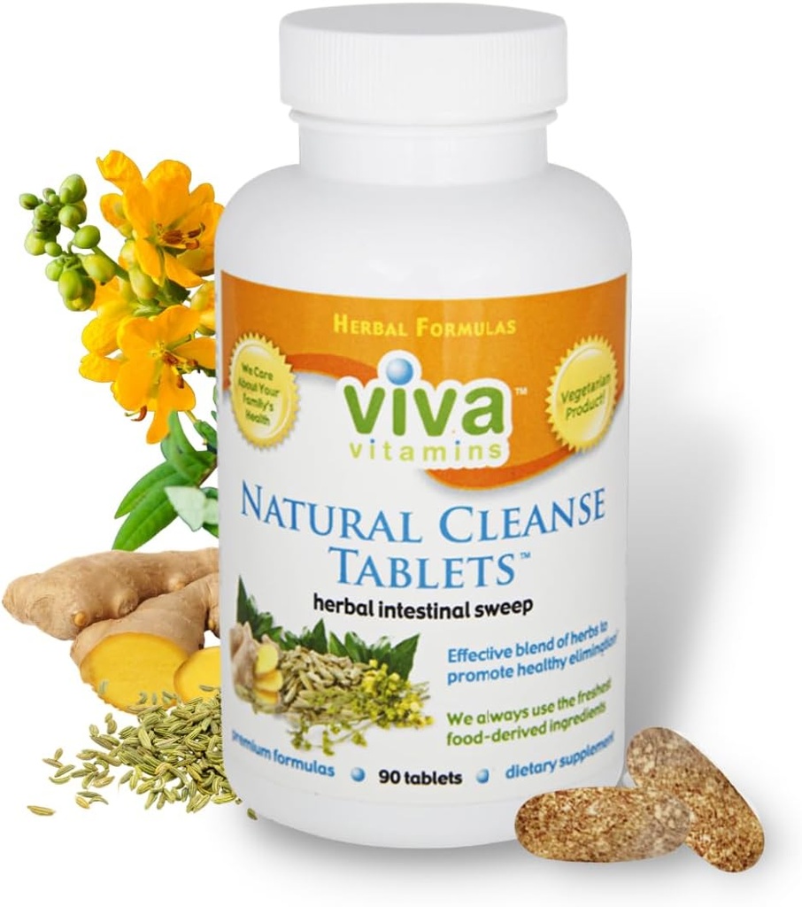 Natural Cleanse - Laxatives Senna Tablets for Colon Cleanse, Gut Cleanse, and Stool Softeners, Bloating and Conseeds Relief for Women & Men, Colon Broom Supplement, Non-GMO, Vegan - 90 Tablet