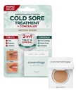 Coverology Cold Sore Treatment & Cold Sore Concealer - Najlepsze pełne pokrycie Cold Sore Cover Up Makeup, aby pomóc Disguise i Soothe - Medium