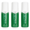 Biofreeze Roll on Pain Relief dla Kolana, Szyja, Hip, Joint, Ramię, & Prosty Backache, Zapalenie stawów Reliever ból, ból mięśni Relief, Roll On Menthol Gel 3 Fl Oz (Pack of 3)