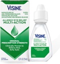 Visine Alergy Eye Relief Multi- Action Antihistamine & Resness Reliever Eye Drops with Feniramine Maleate & Naphazoline HCl, Allergy Eye Drop Treatment for Red, Itchy Eyes, 0.5 fl. oz