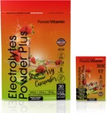 Powerwitaminy Electrolytes w proszku - Ogórki truskawkowe - Keto Electrolytes for Daily Energy - Proszek do nawadniania z 1000mg potasu, 120mg magnezu, Zero Kalorii - 30 Pakiety nawadniające