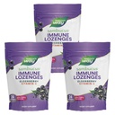 Nature 's Way Sambucus immunologiczne Lozenges, Witamina C o dużej mocy, Elderberry, Wild Cherry Flavored, 24 Lozenges (Opakowania maja Vary) - 3 opakowania