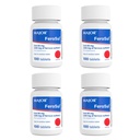 Major FeroSul - Żelaza siarczan 325 mg tabletki - Żelaza Suplement dla Kobiet i Mężczyzn - Specjalnie powlekane tabletki easy- to- Połknięcie - Czerwony - 100 Liczba (4 opakowania)