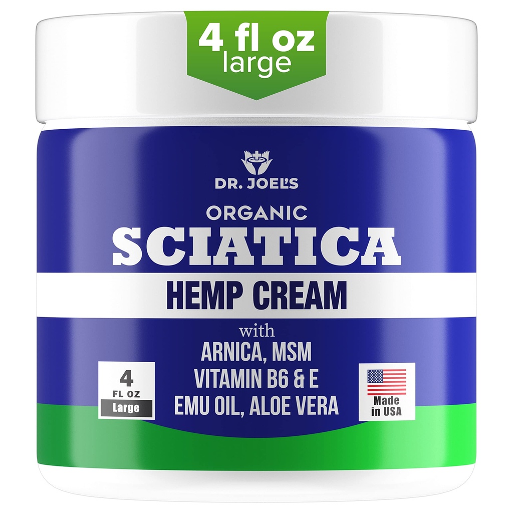 Sciatica Cream - Premium Sciatica Cream - Szybka absorpcja i maksymalna ulga - 4 oz Big Value Pack - Made in The USA