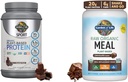 Ogród Życia Organic Vegan Sport Protein Powder, Czekolada - Probiotyki i Surowych Organic Meal Shakes wymiany posiłków