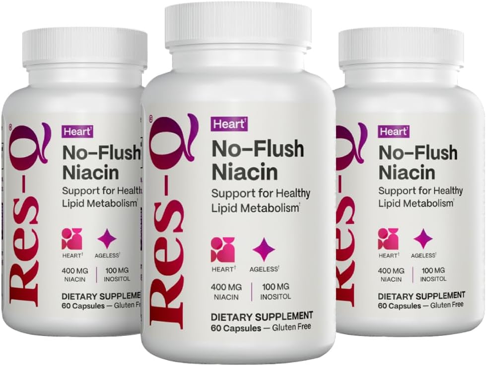 Res- Q No- Flush Niacin (dawniej HDL +) 60 kapsułek, 3- Pack