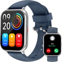 RUIMEN Inteligentne zegarki dla mężczyzn Kobiety (Odpowiedź / Wykonaj połączenia, 2 Zespoły Zawarte), 1.8 "Smartwatch dla iOS / Android Phones, Fitness Tracker Heart Rate / Sen Monitor Cyfrowy zegarek wodoodporny niebieski