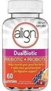 Wyrównaj prebiotyczne + Probiotyczne gumki Naturalne aromaty owocowe - 60 CT, Opakowanie po 3