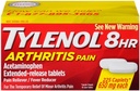 Tylenol 8 Godziny zapalenia stawów Ból Reliever Gorączka Reduktor Rozszerzony Caplet Release, 225 Count