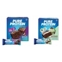 Pure Protein 12 Count Galactic Brownie & Chocolate Mint Cookie Protein Bar Bundle 124; 20g & 19g Wysokie Białko 124; Gluten Wolny 124; Pre & Post Workout 124; Niski cukier
