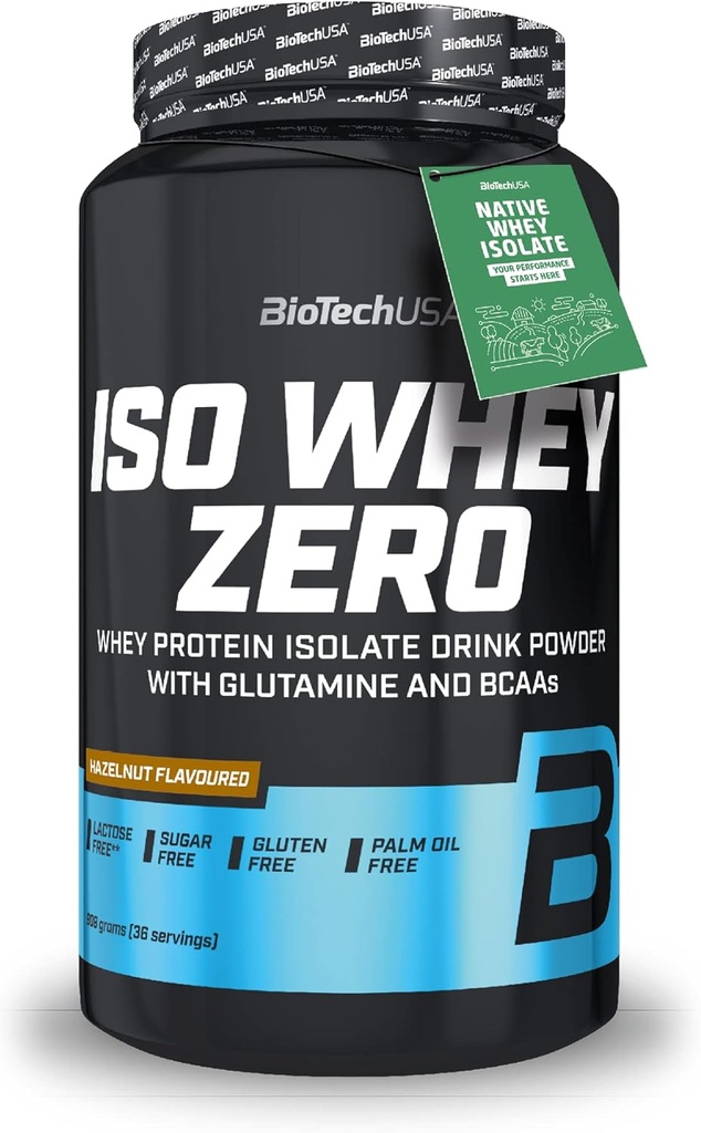 IsoWhey Zero LACTOSE Hazelnut 908G by Biocomed USA