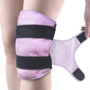 NEWGO Ice Pack do operacji zamiany kolana, wielokrotnego użytku żel zimny pack owiń wokół całego kolana Ice Pack Wrap dla urazów, Meniscus Tear, ACL, Obrzęk - Purpurowy