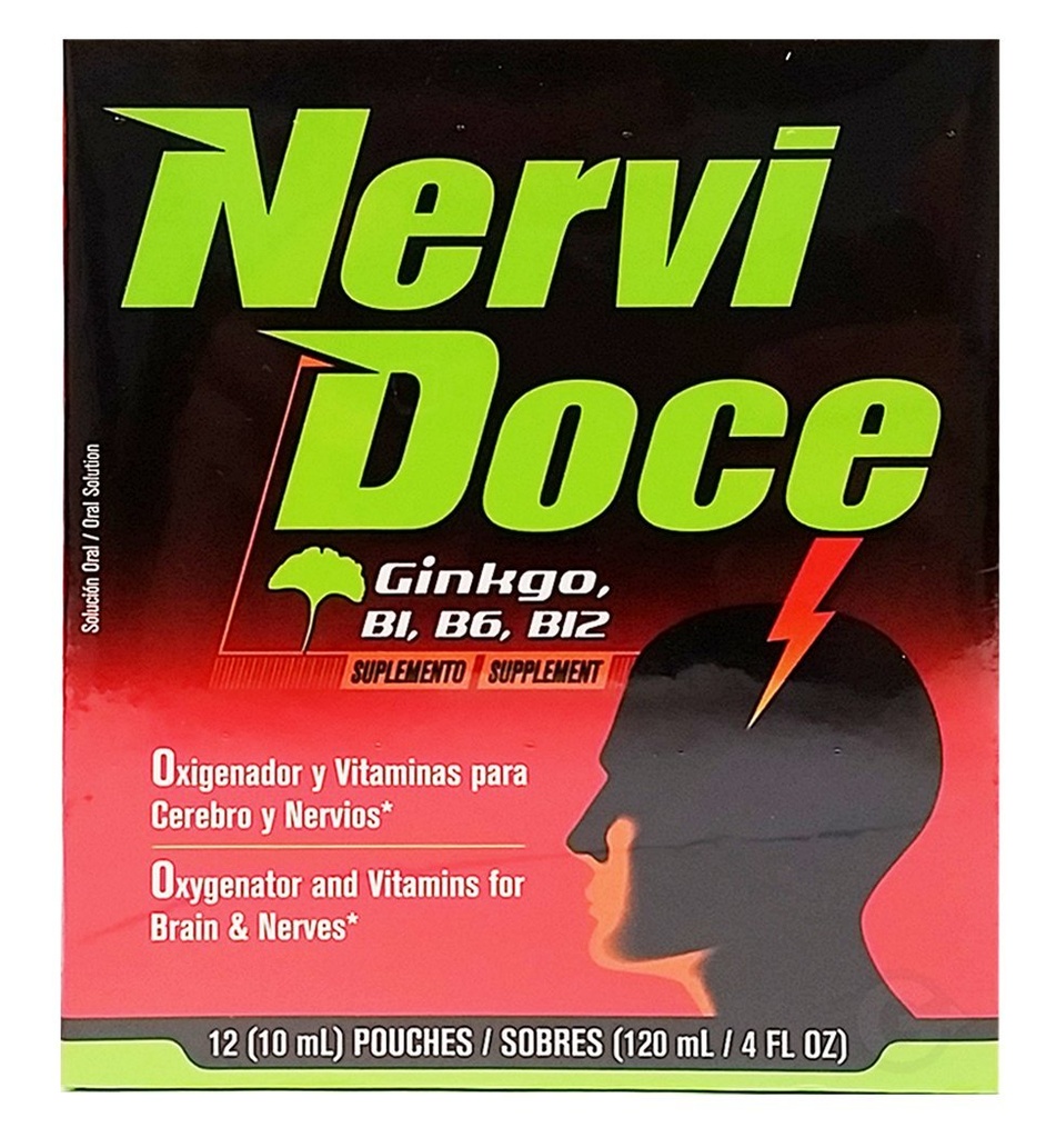 Nervidoce Multivitamin 12 Hrabia Pouches - z Ginkgo Biloba i kompleks B