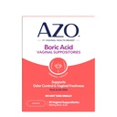 AZO ® Acid Boric Poduszki pochwowe, Pomaga wspomagać kontrolę zapachu i zdrowia intimate z klinicznie zbadanych kwasu borowego, Non-GMO, 30 Hrabia
