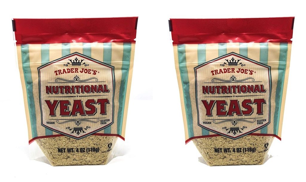 Trader Joe 's Nutritional Yeast - Wegan, bez glutenu, 4 unce - OPAKOWANIE PO 2