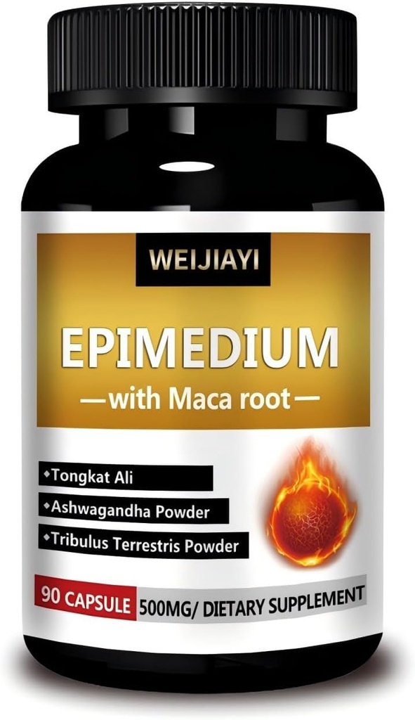 Epimedium może poprawić męską funkcję seksualną - Super Epimedium, zawierające 500 miligramów na Serving, W połączeniu z ekstraktami z Dongge Ali, Saw Palm, Ginseng i Black Maca Root,...